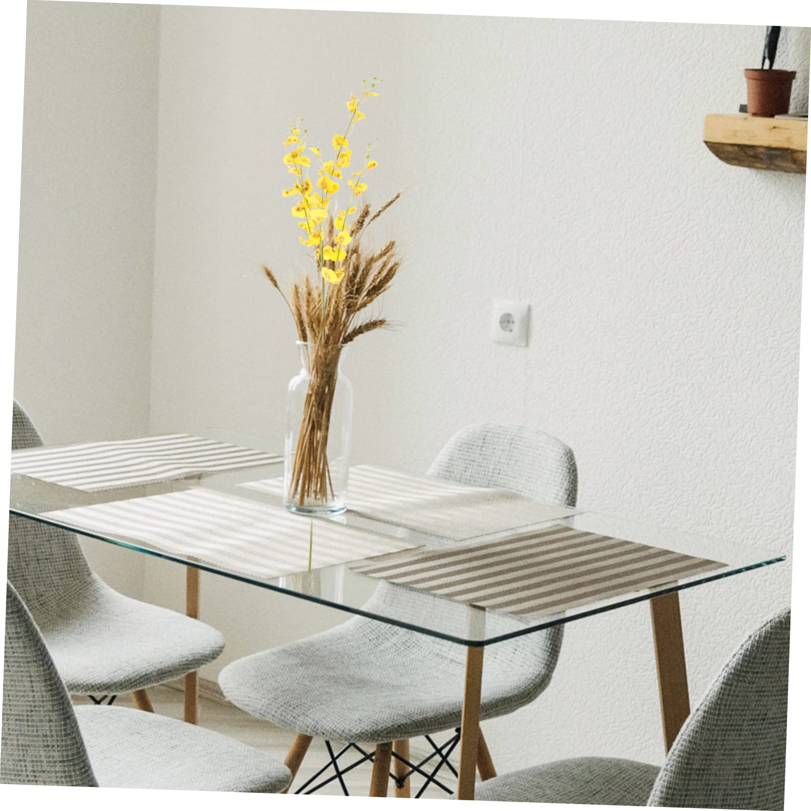 Ciieeo 4 Stück künstliche künstliche orchideen kunstorchidee gefälschte Orchideenblumendekoration Seiden-Oncidium-Orchidee Simulationsblume gefälschtes Oncidium Seidenblume