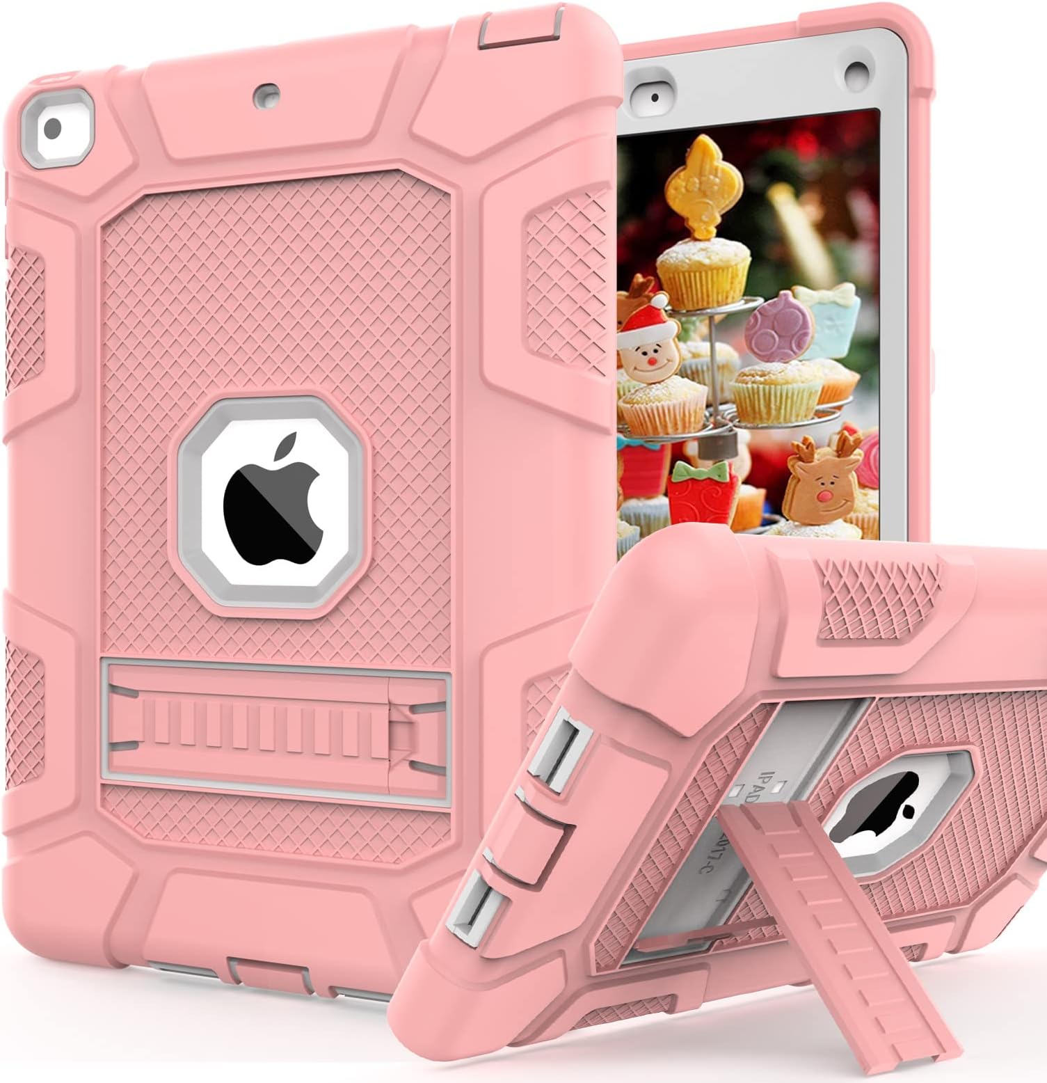 Rantice iPad 6th Generation Cases, iPad 5th Generation Case, iPad Air 2 Case, iPad 9.7 Case, Shockproof Rugged Drop Protection Cover Built with Kickstand for iPad 9.7'' A1893/A1954/A1822/A1823