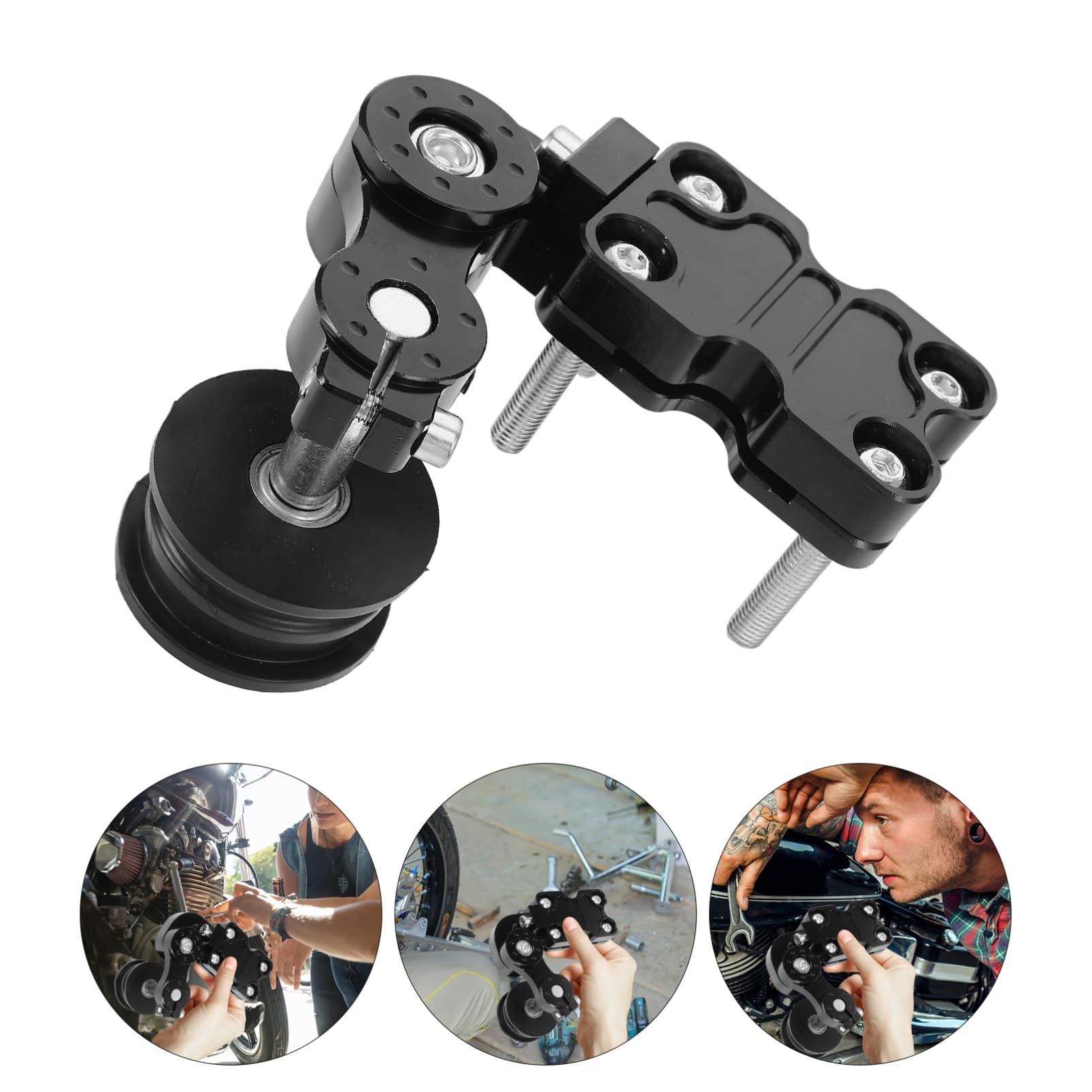 MAGICLULU Kettenspanner-führungsbaugruppe aus Aluminiumlegierung für Motorradketten Passend zu Kettenspanner-motorradführung und Kettenführungswerkzeug Kompatibel mit Offroad-fahrzeugen