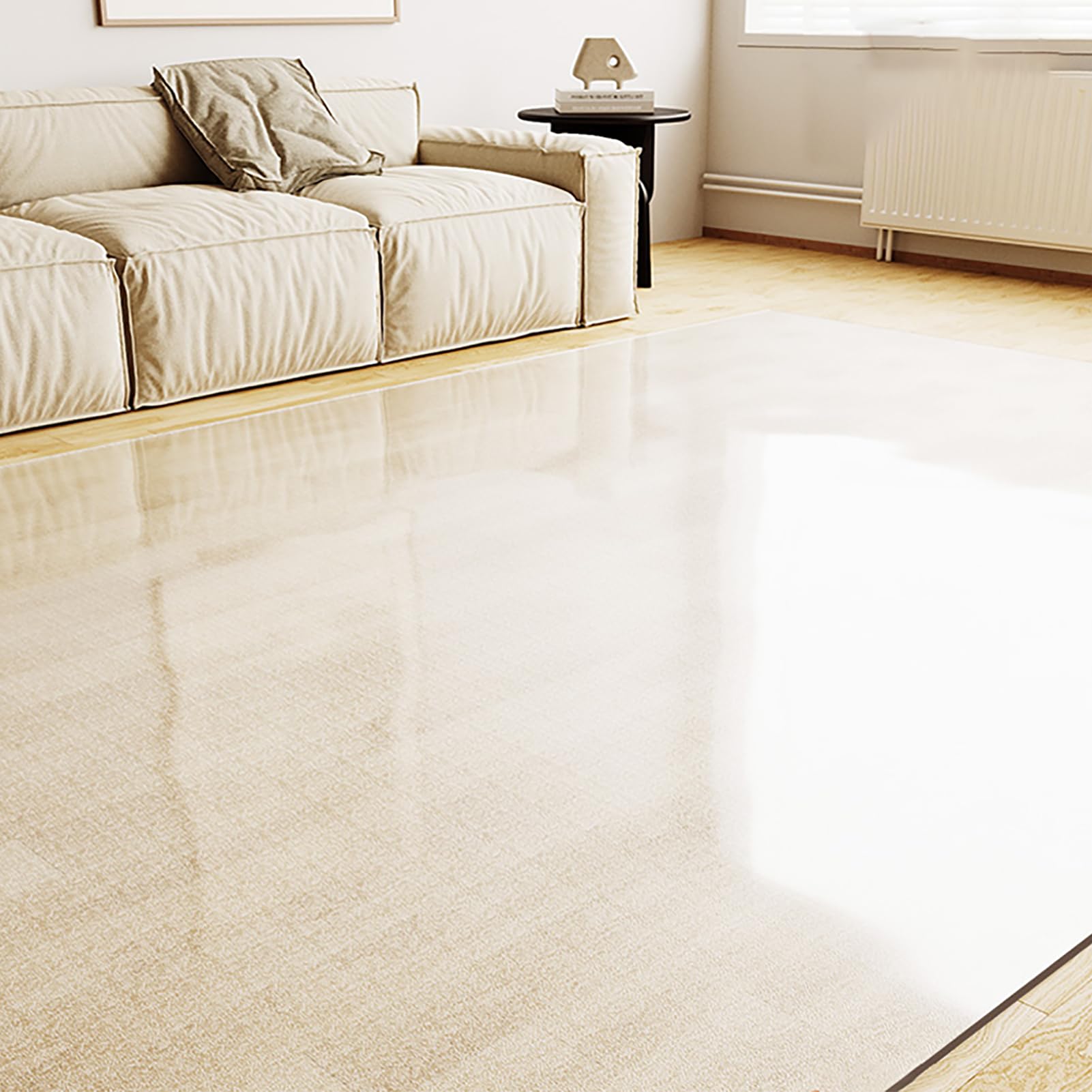 Tapis de chaise de bureau en PVC transparent 140x200 cm idéal pour le télétravail