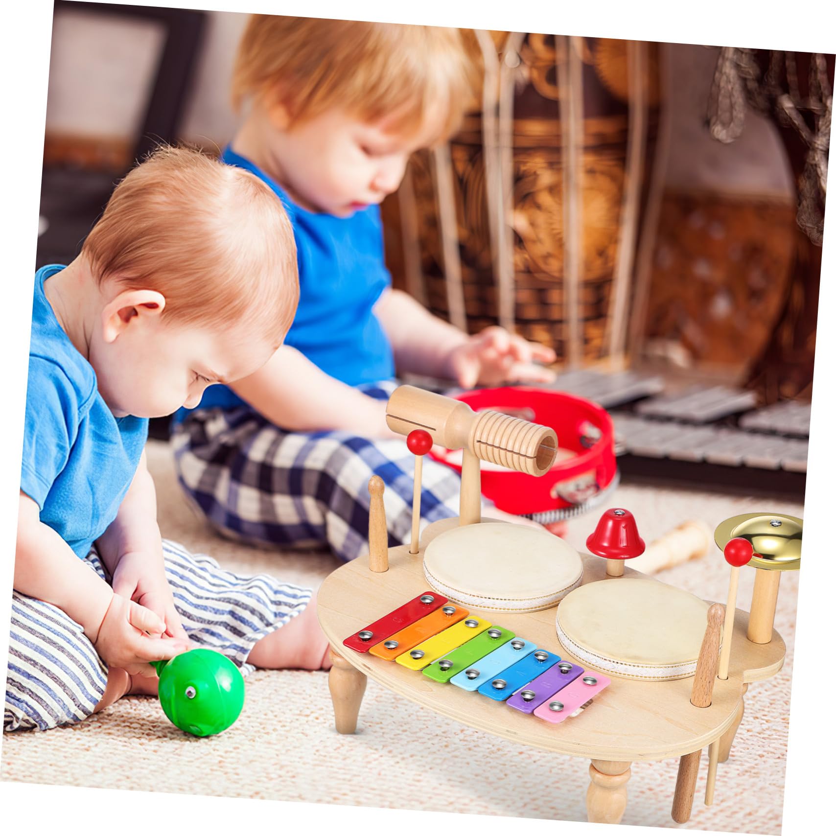 Instrumentos de Percusión de Madera para Niños, Kit Musical | Colorido y Adorable, para Obsequio Musical, Efectos Ricos, Educativo y Divertido