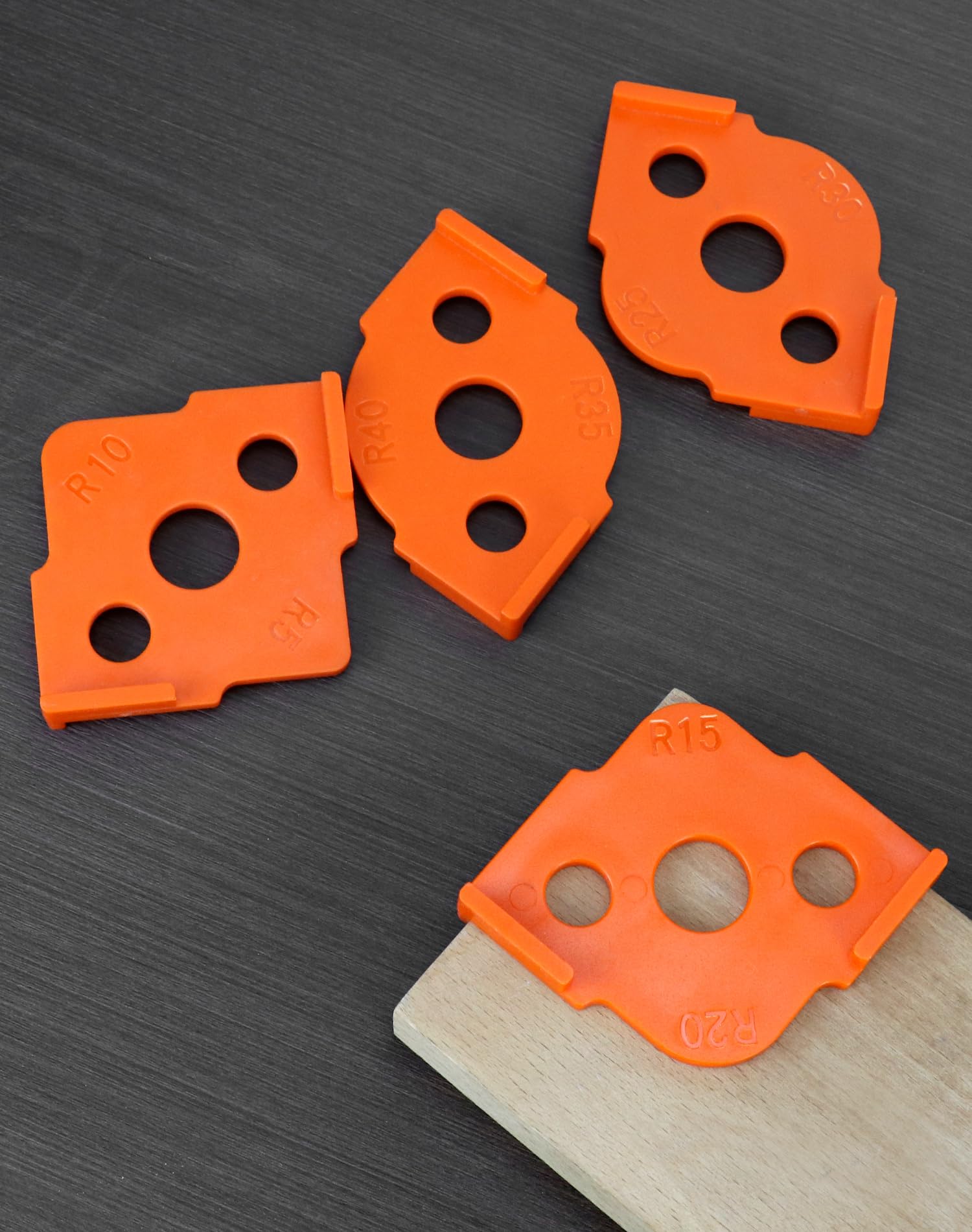 QWORK® 8 Pcs Set Radius Jig Router Templates R5 R10 R15 R20 R25 R30 R35 R40 - Image 3