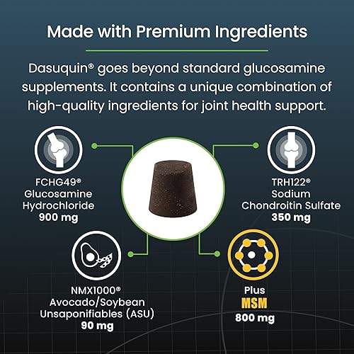 Miniatura 5 de Nutramax Dasuquin para perros grandes, suplemento de salud articular, contiene glucosamina para perros, además de condroitina, ASU, MSM y más, apoya