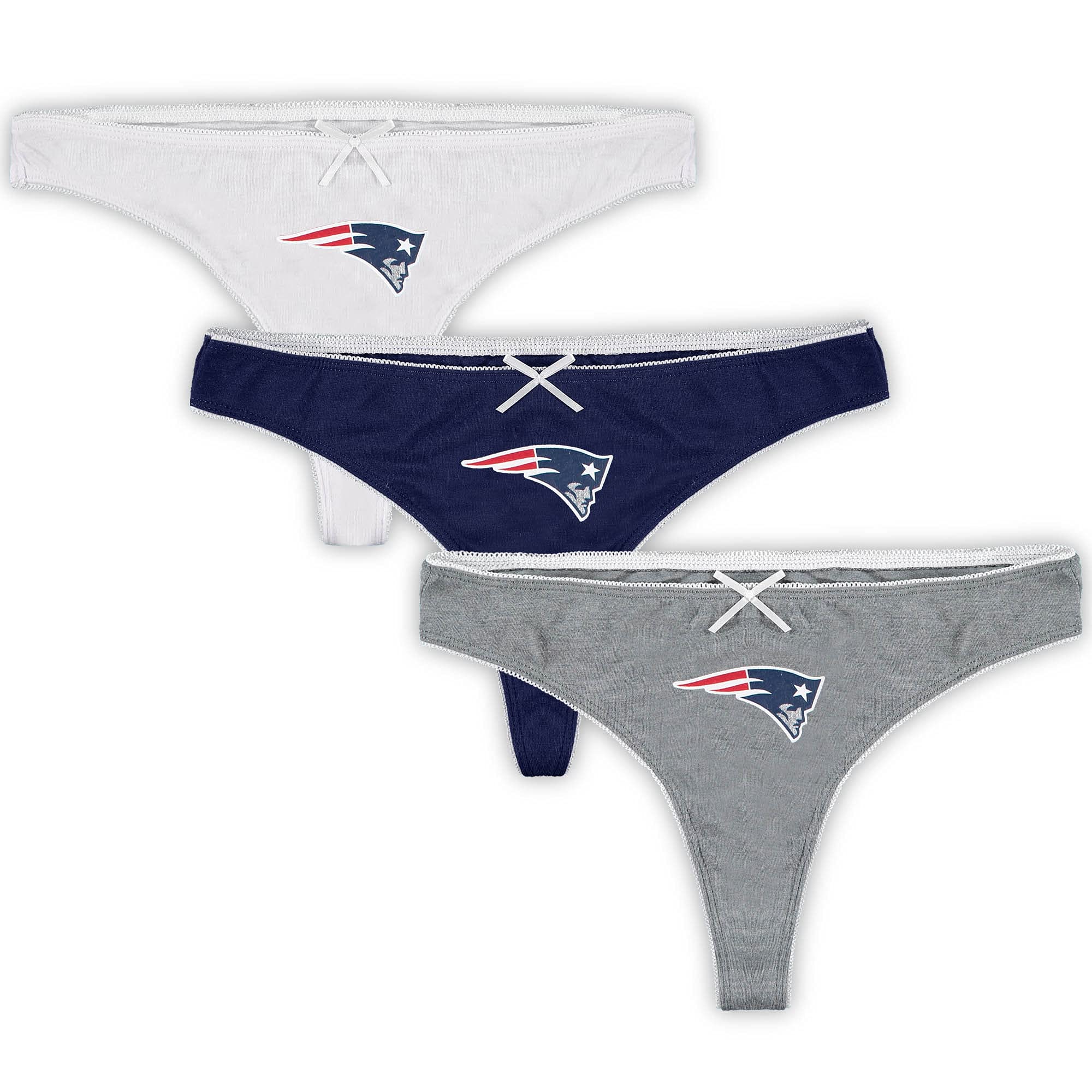 Women's Heathered/NFL 3-Pack Lodge Thong Set