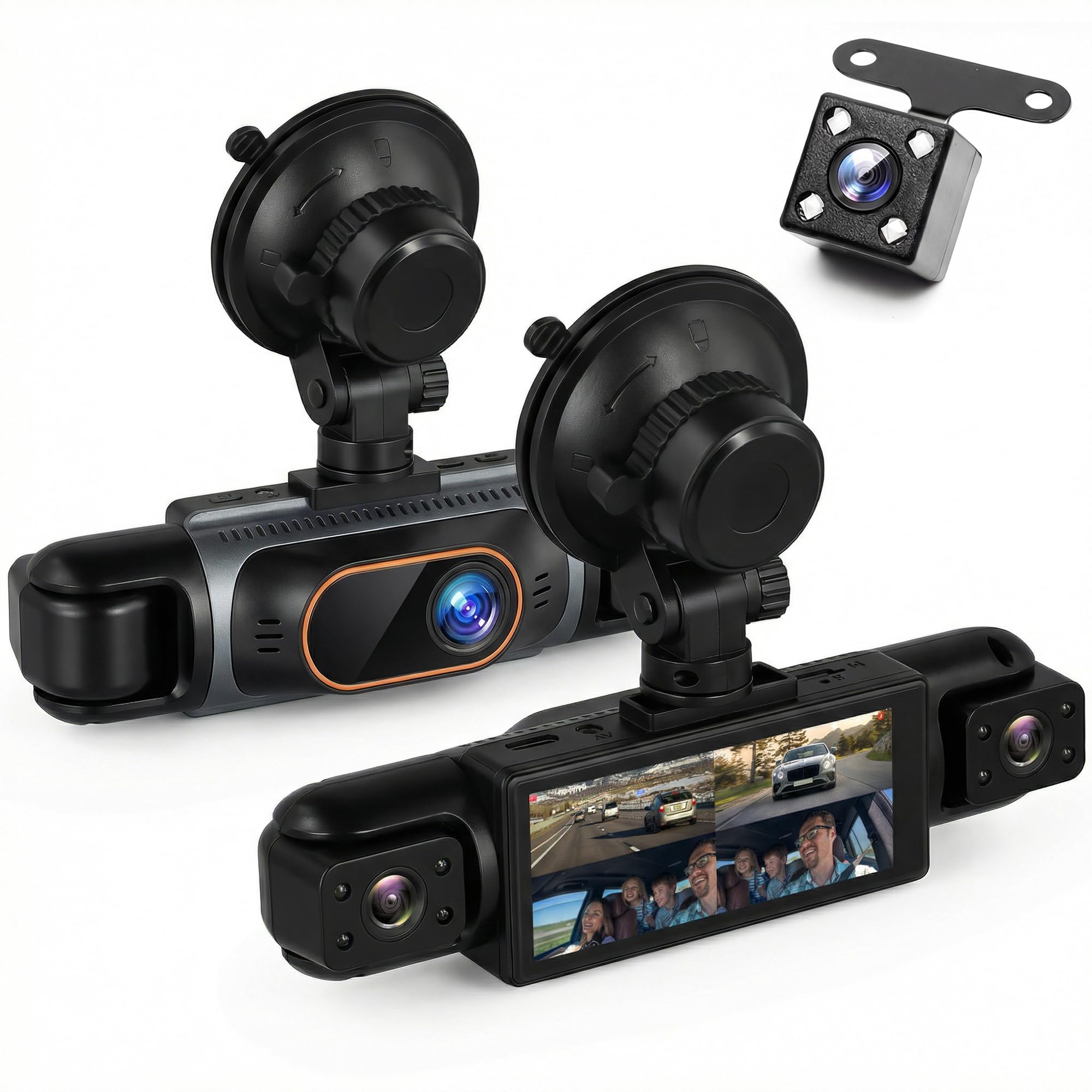 Rimoody 360° 4 Channel Car Dashcam
