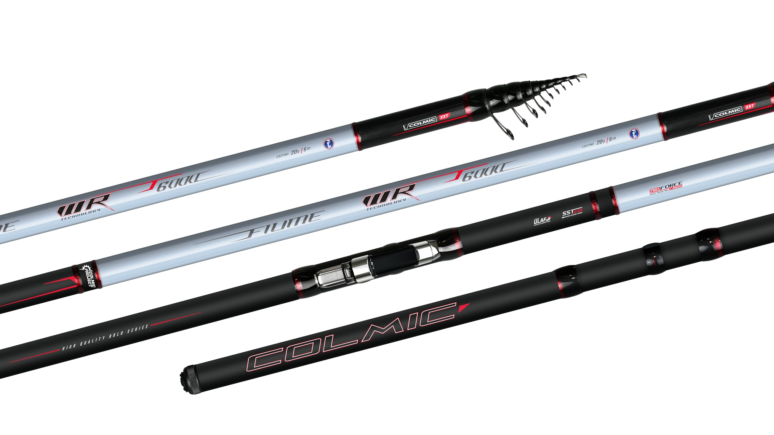 COLMIC Fluss WR T-6000 5,00 m FUJI Bolognese Angelrute Fischrute