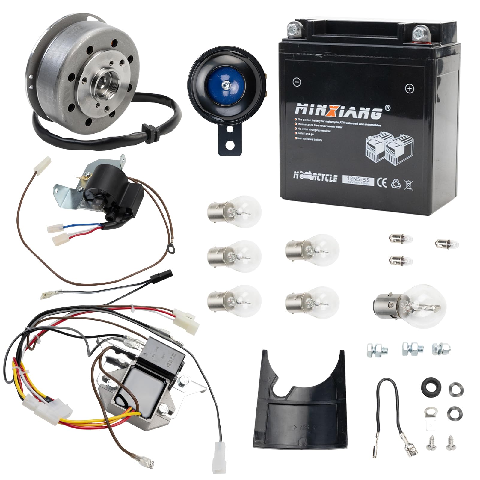 Simson S51 V-PE SET 12V Zündanlage Umrüstsatz M-G-V ür Simson S50 75-79 (M53/2), S51 Enduro (M531, M541, M542), S53 Enduro (M543), S70 Enduro (M741), S83 Enduro auf 35/35W