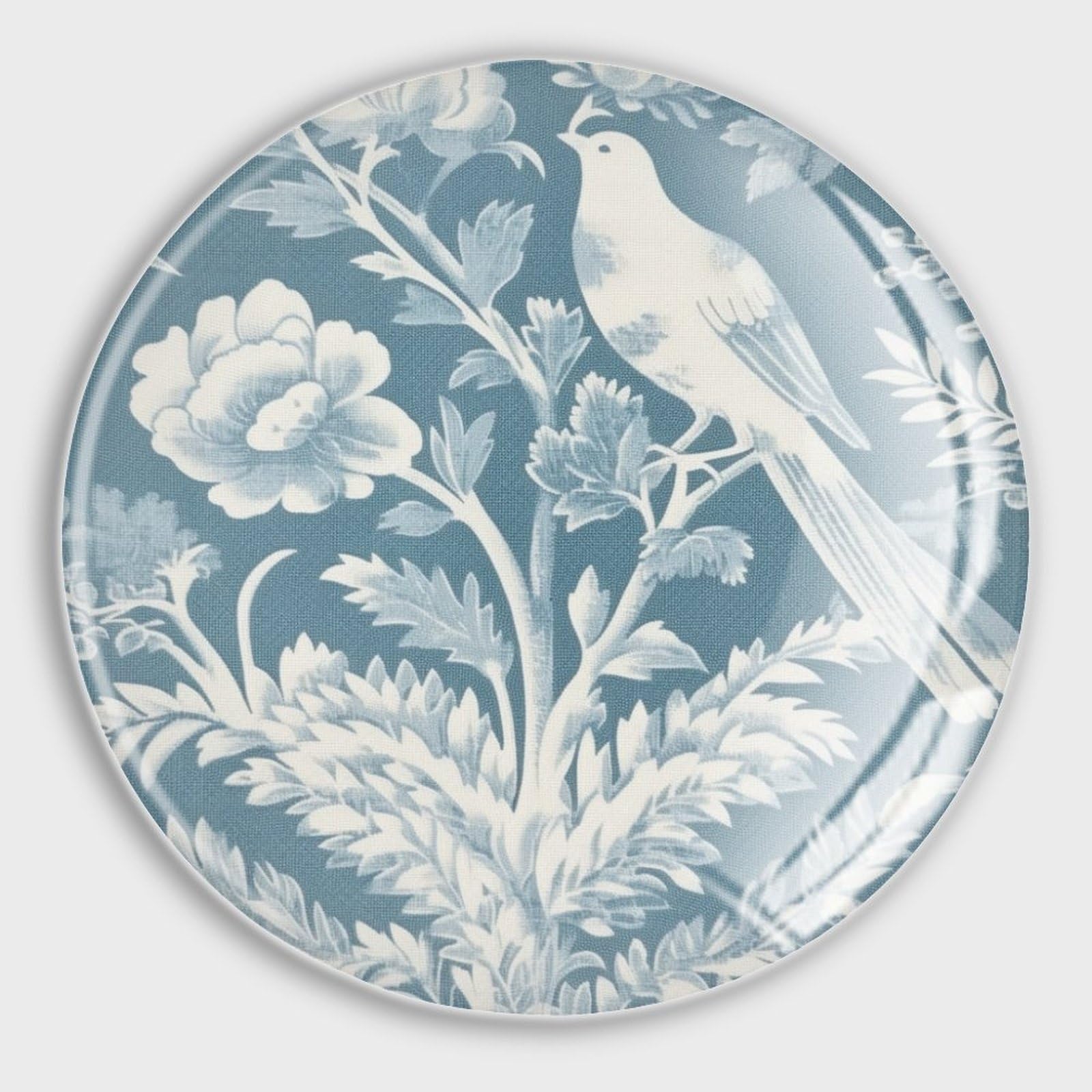 Aimants de réfrigérateur Chenonceau en verre motif oiseaux botaniques pour tableau magnétique