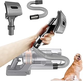Groom Tool Dog Pet Attachment Brush Compatible with Samsung 60 Pet Jet/Jet 75 Pet/Jet 75 Complete/Jet 60 Flex/BESPOKE Jet Cordless Stick Vacuum Cleaners (Brush+Extention Hose)