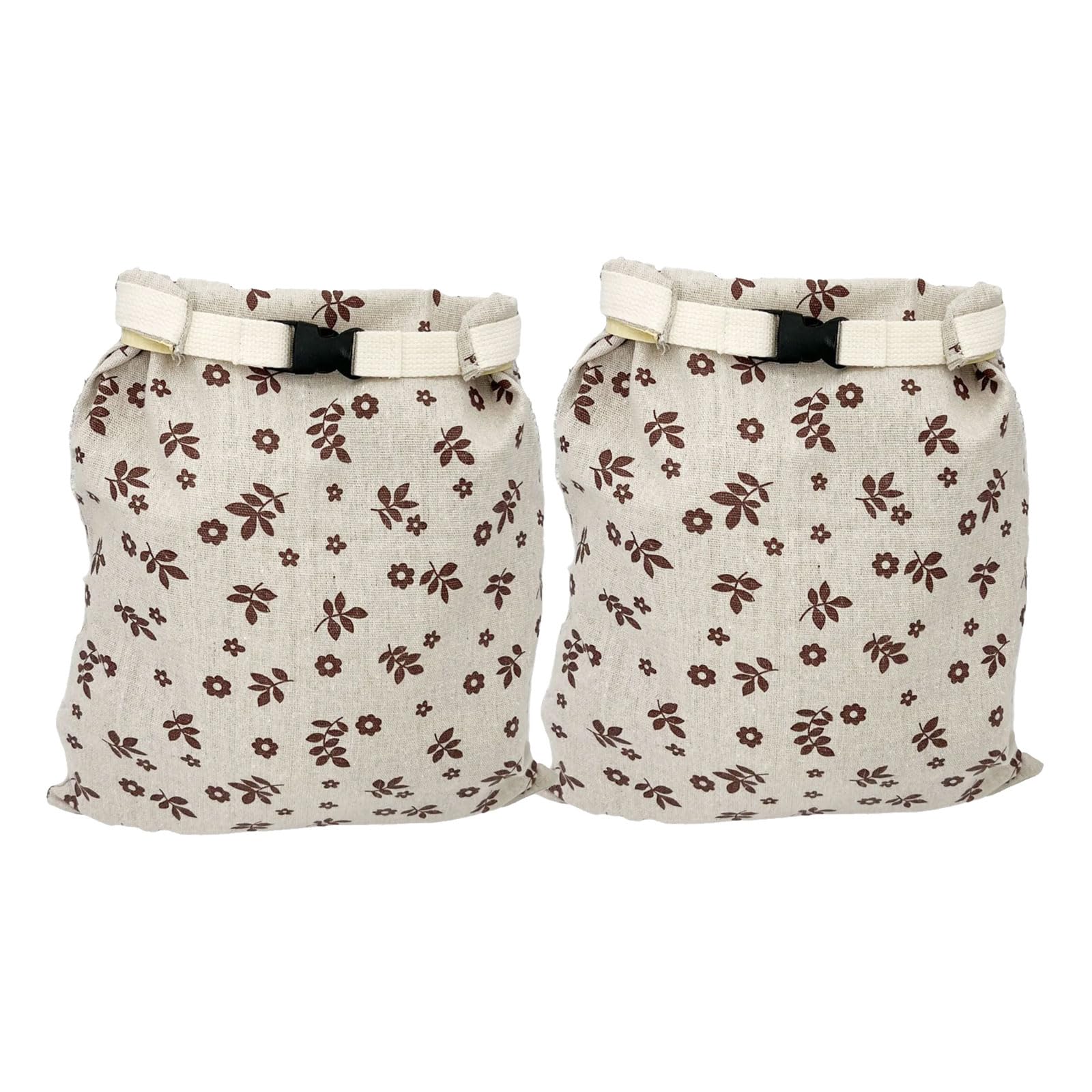 TQUXNGA Sustainable Bread Pouches with Double Layer and Wax Coating for Freshness 40x31cm Bread Pouches Two Layer Construction