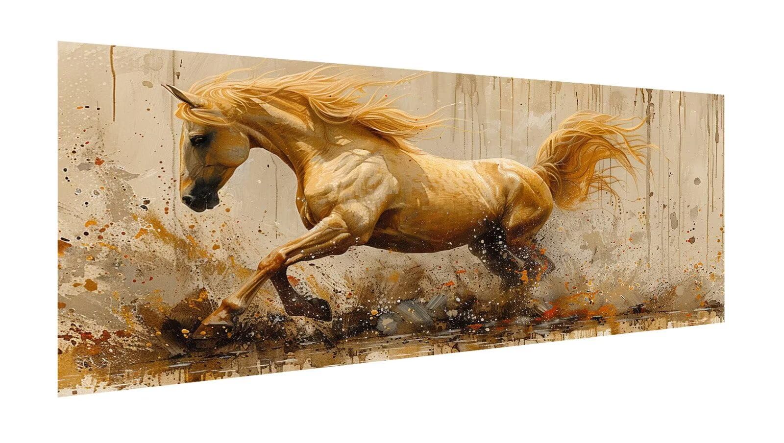 Diamentowe malowanie duże 100x50cm, diamentowe malowanie koń obraz diamentowy zwierzę malarstwo diamentowe dorosłe, DIY kryształ haft ścieg krzyżykowy puzzle rzemiosło diamentowe, dekoracja domu X2