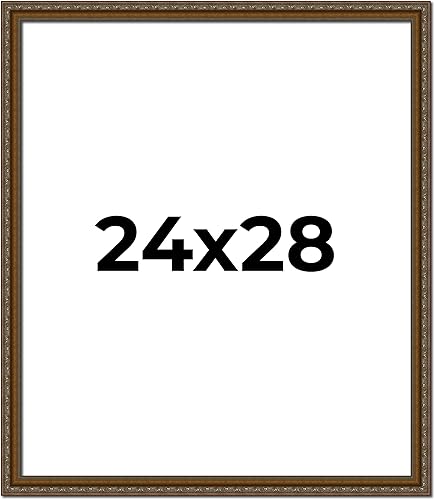 Miniatura 325 de Marco de fotos completo de madera dorada envejecida de 16 x 20 pulgadas con plexiglás acrílico UV, parte trasera de tablero de espuma y accesorios