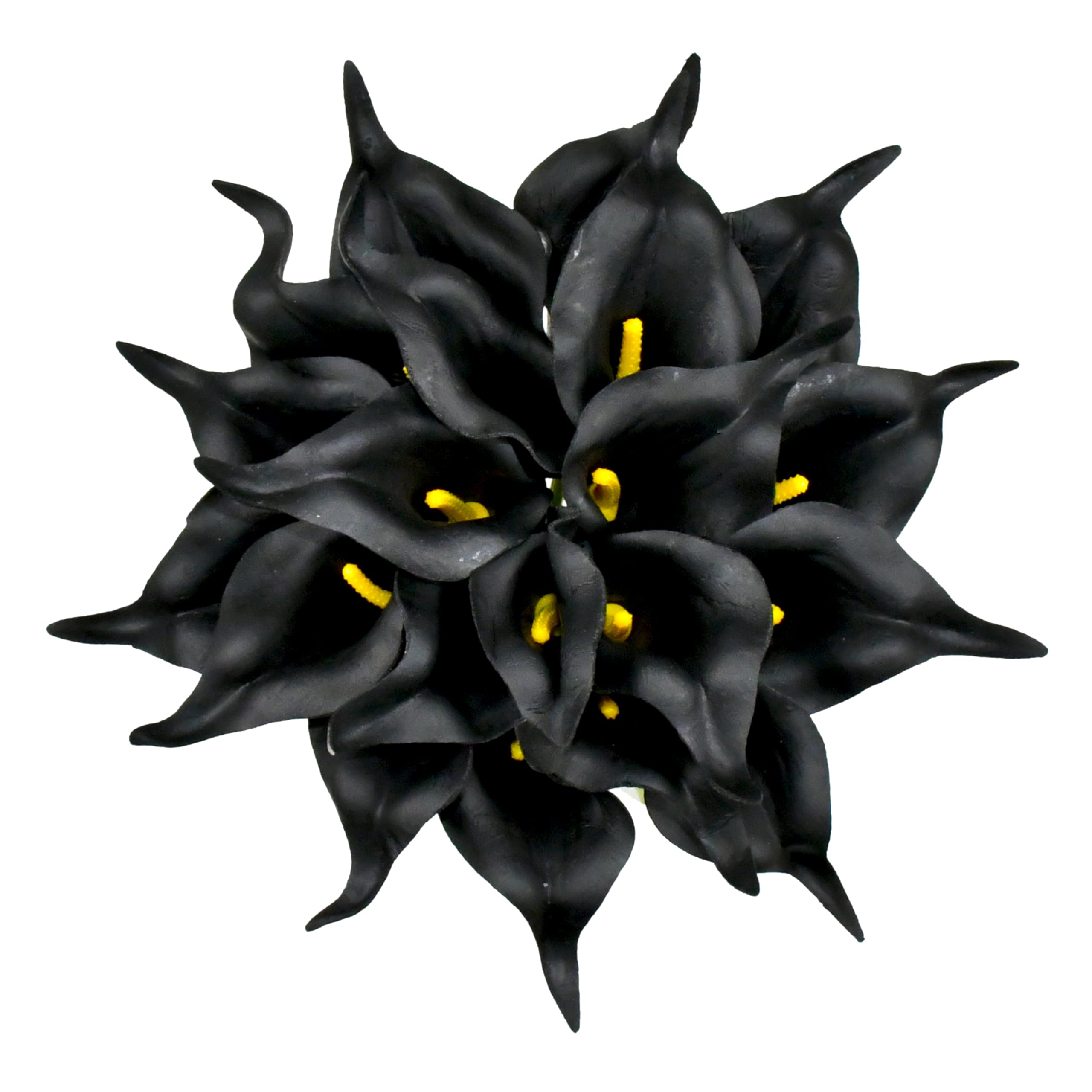 ONLY ART Artificial Black Calla Lily 20pcs