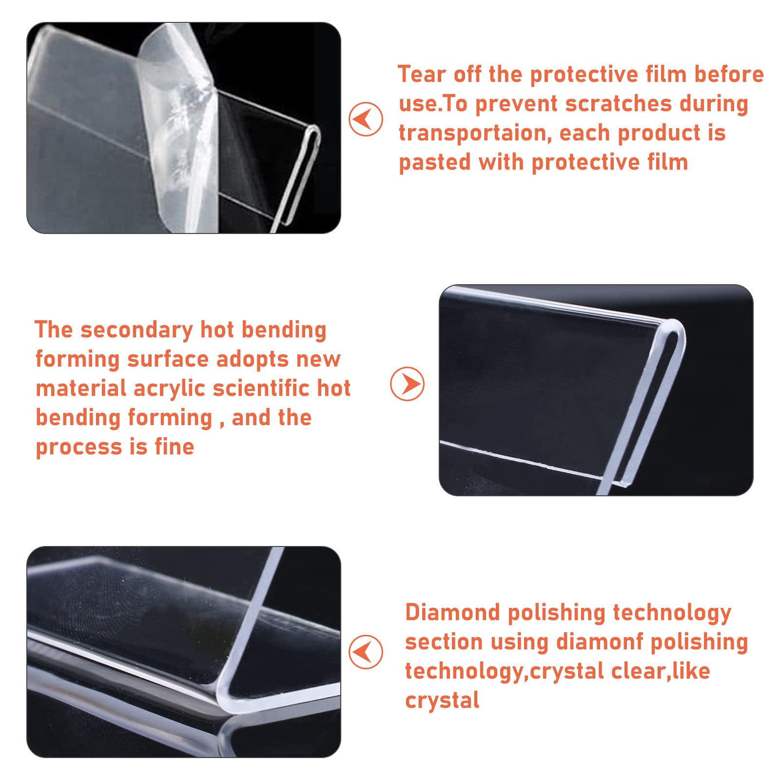 Porte-affiche En Acrylique Avec Pince En Plastique En Gros Pour Création De Bijoux