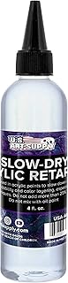 U.S. Art Supply Acrylic Retarder Liquid - 4-Ounce - For Slowing Dry Times of Acrylic Paint for Pouring - Gives you more working time with your Pour