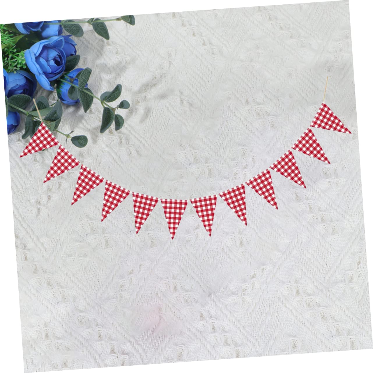 Alipis 4piezas Banderín De Cuadros Guirnalda Cumpleaños y Para Celebraciones y Decoración