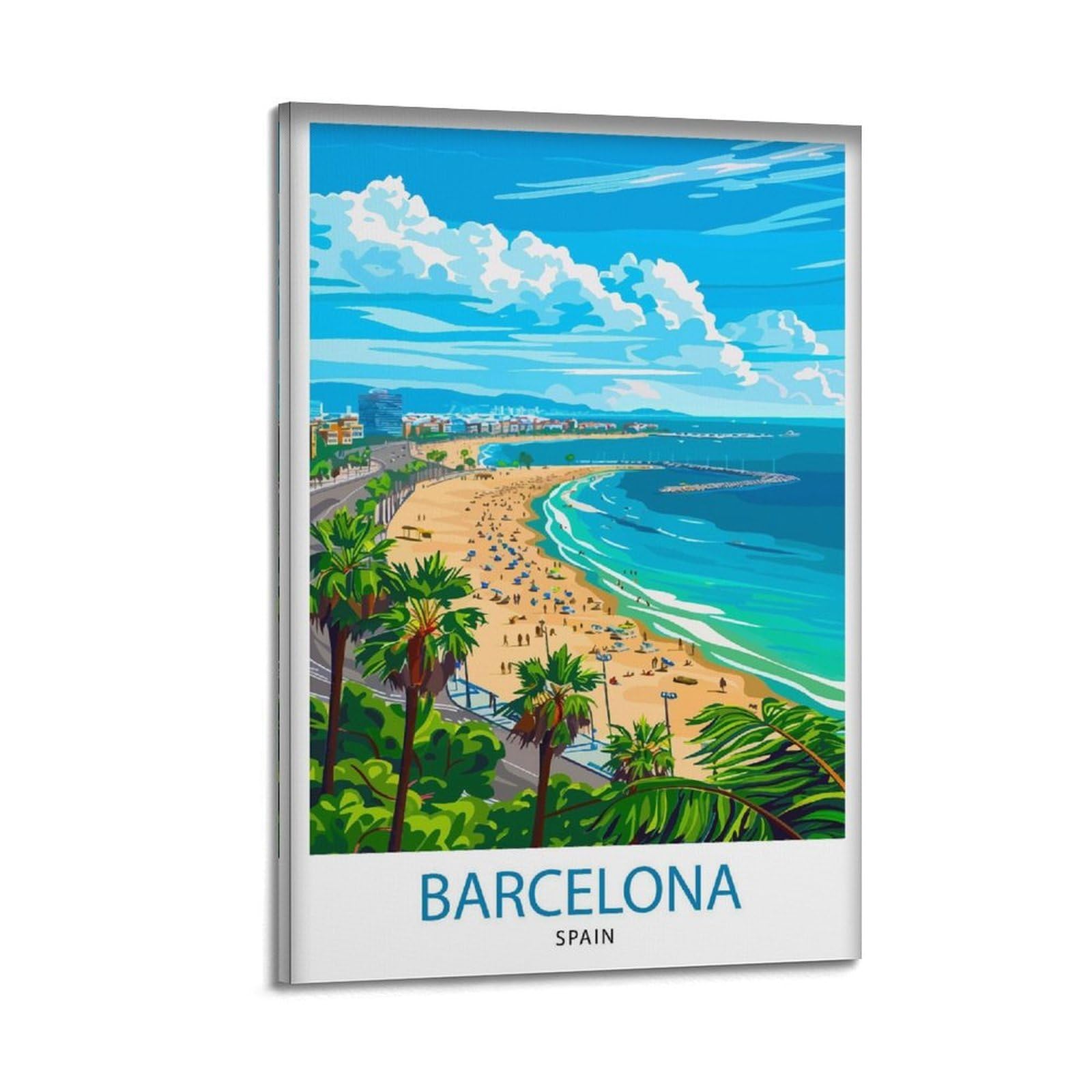 xiaoxiaoshen Barcelona Spain Travel_5 Canvas Poster Wall Art Prints Room Aesthetic Murals Bedroom And Living Decorations 20x30inch(50x75cm)