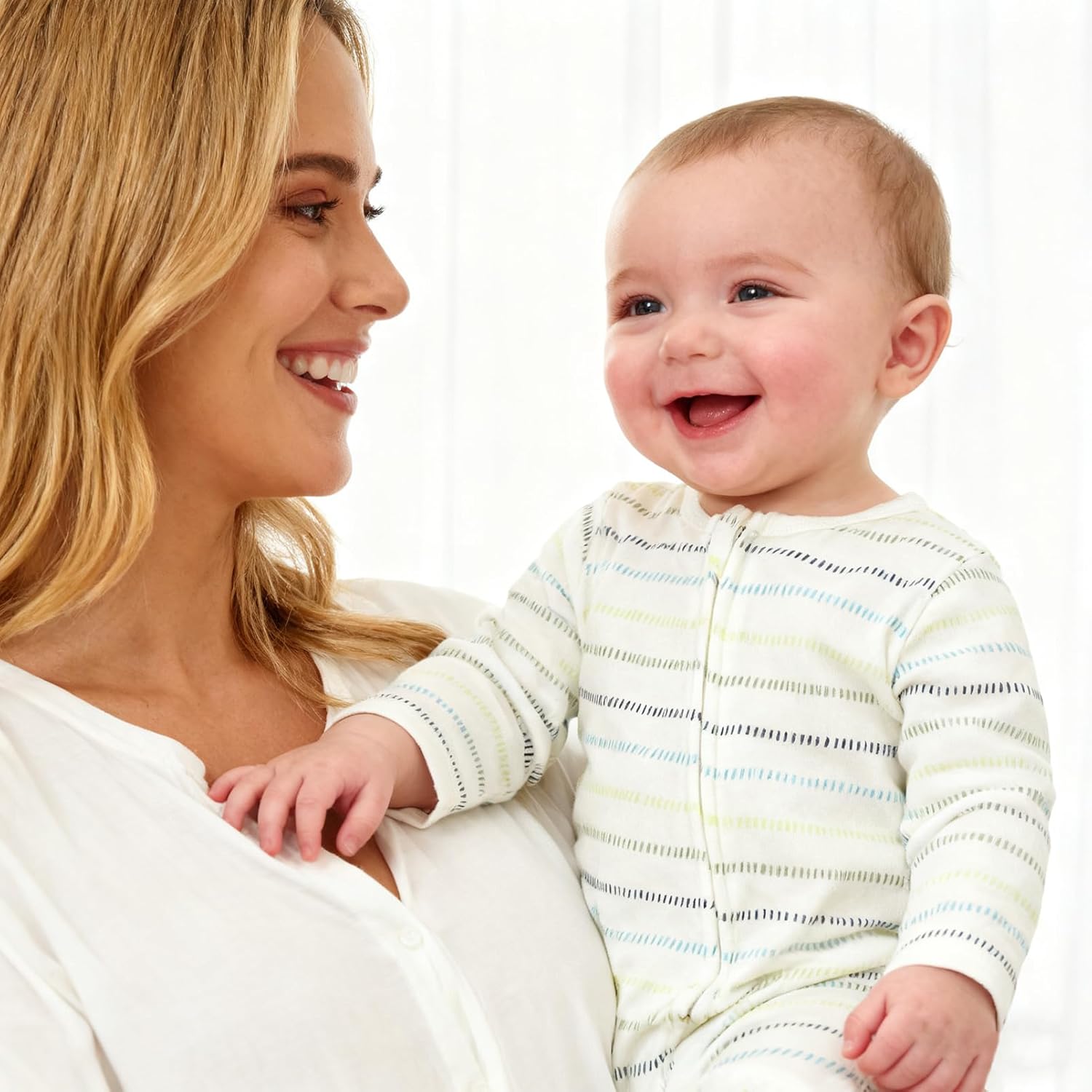 Baby Footie Jumpsuit, 100% Cotton Long Sleeve Footed Romper, Summer Outfit for 0-12 Months - Image 6