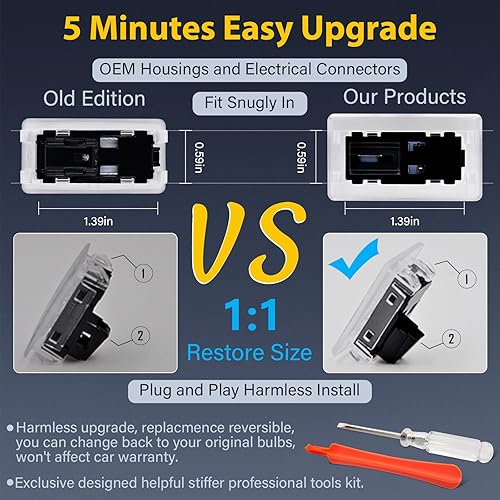 Miniatura 10 de Kit de luces de repuesto para Tesla Modelo 3 X S Y LED personalizados para interiores, lámpara de accesorios ambientales para el hueco de los pies,