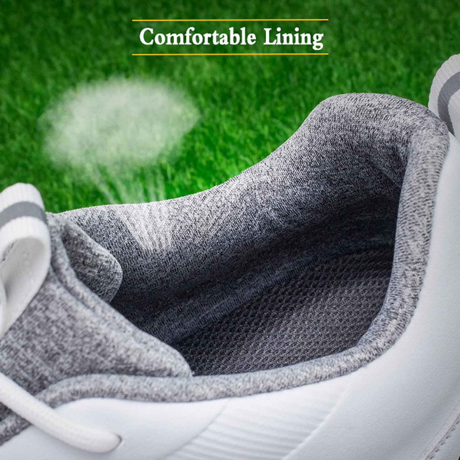 Zapatos De Golf Hombre,Zapatos De Golf Casuales,Tela De Microfibra,Antideslizantes De Goma,Adecuados para Campos De Golf Campos De PráCtic Aentrenamiento Y La CompeticióN