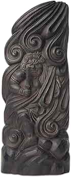 Amazon.co.jp: 木喰仏「不動明王像」 （木製：桧）仏師－藤田燿憶 彩色