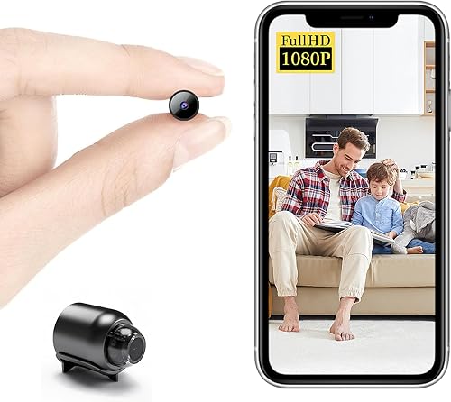 2024 Smallest Wireless WiFi Camera,HD1080P Camera,Portable Video Cameras with Video Recording Live Feed,Baby Monitor with Night Vision,Motion