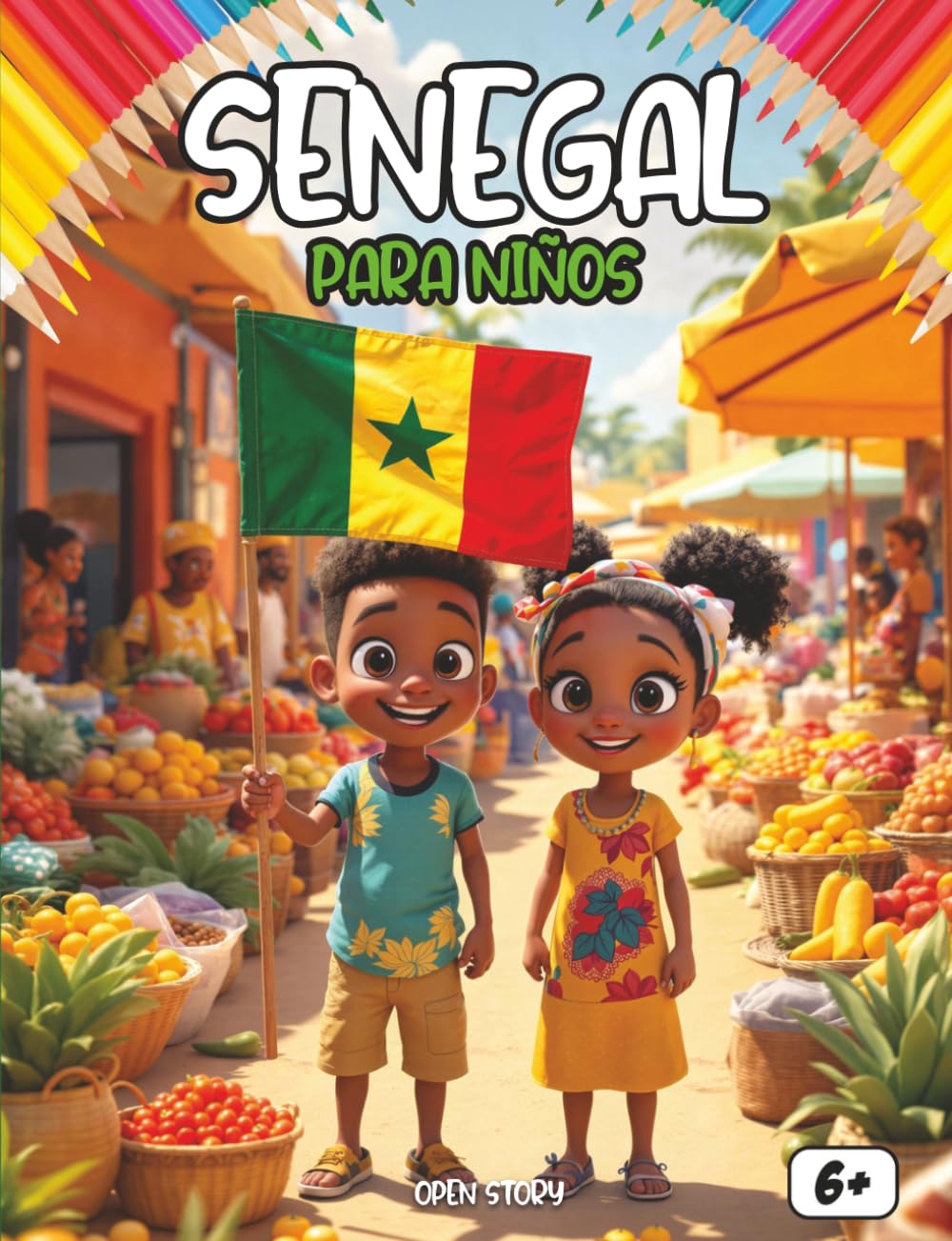 Senegal para Niños: Un Viaje por el País de la Teranga, Baobabs Gigantes, Tambores Mágicos y Playas de Ensueño: Guía Cultural para Pequeños ... bajo las Estrellas. Incluye Quiz y Dibujos