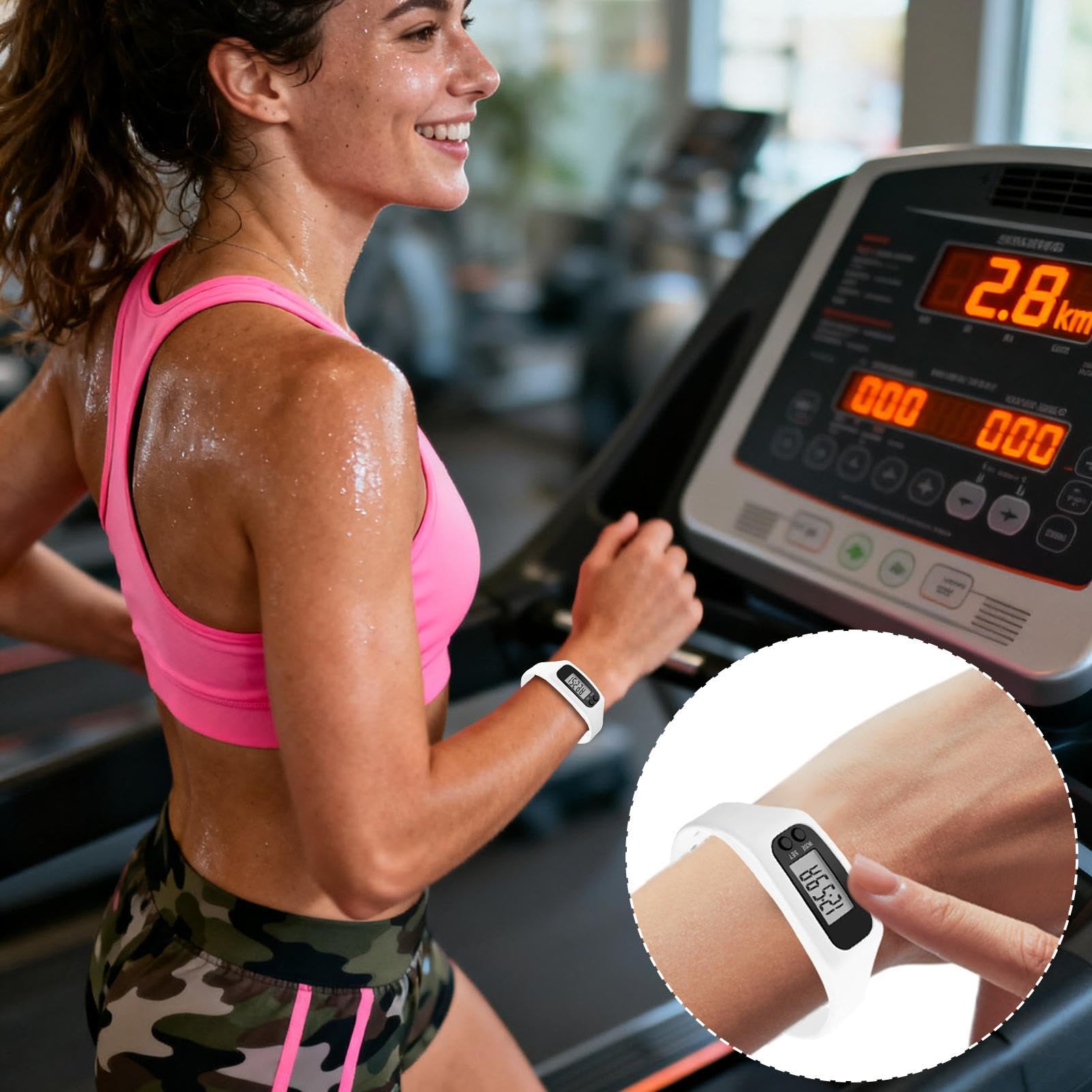 Zegarek z licznikiem kroków | Wyświetlacz LCD nie wymaga użycia aplikacji, sportowe, inteligentne zegarki, licznik kalorii, do chodzenia, fitnessu, codziennej podróży, dojazdów do pracy, joggingu