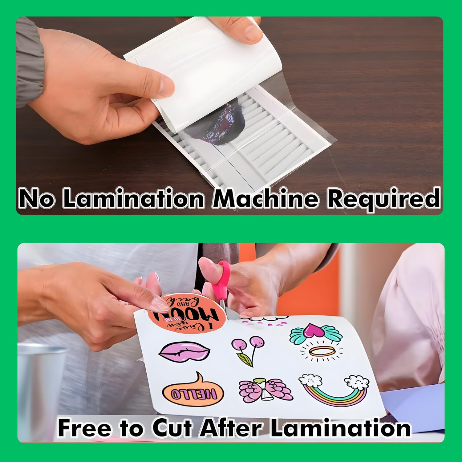 Self Adhesive Laminating Sheets - Peel & Stick -5