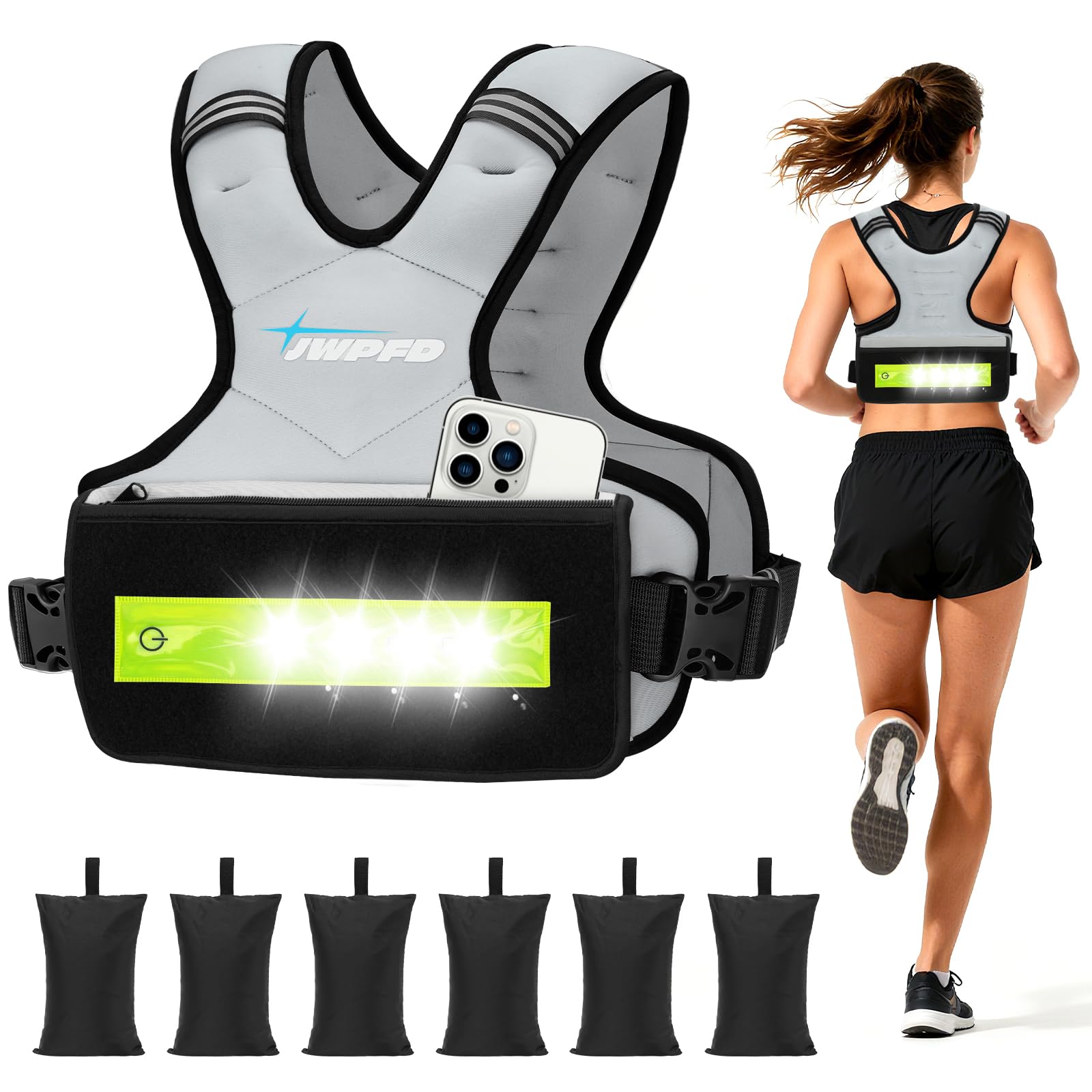 JWPFD LED Weighted Vest