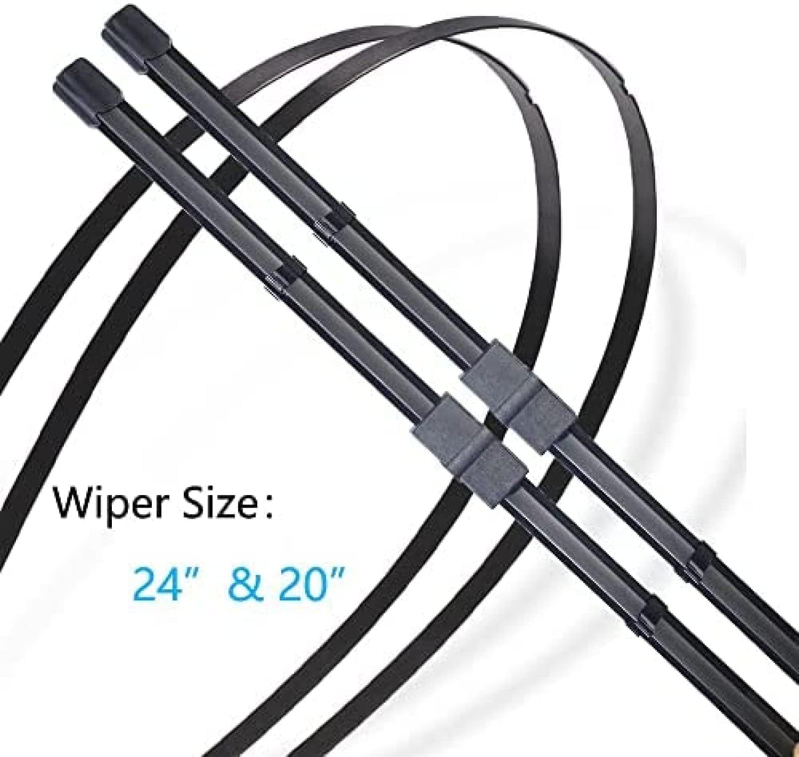 TUBIC Tergicristallo Parabrezza per BMW X6 E71 E72 2008 2009 2010 2011 2012 24 "+ 20",Auto Anteriore e Posteriore Tergicristalli per Parabrezza Ricambio Accessori