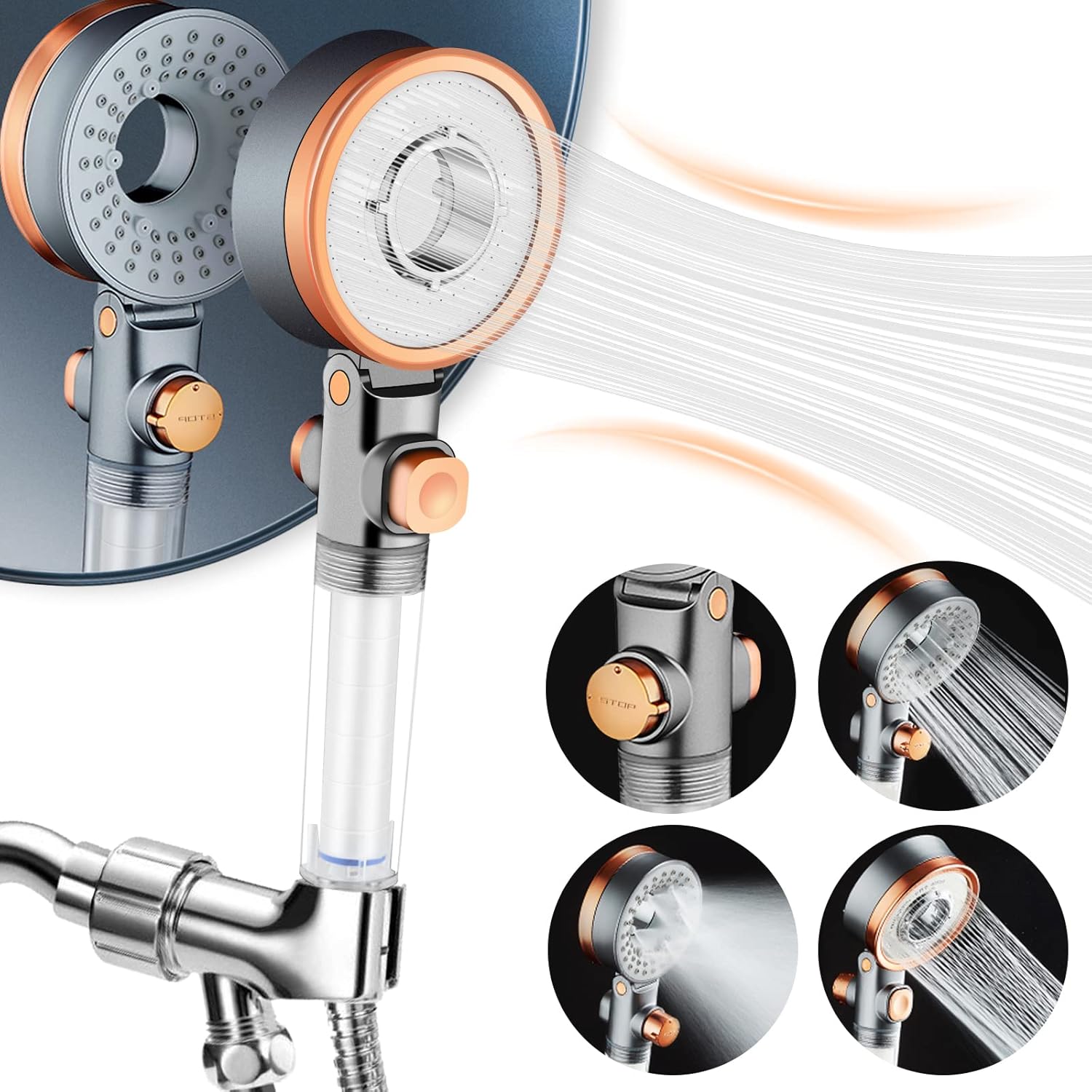 Buy Luxsego Filtered Shower Head with Handheld Spray for Skin and Hair