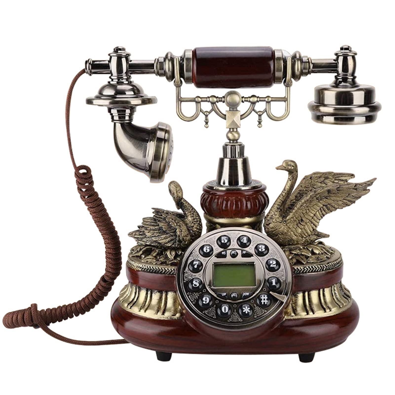 Téléphone fixe rétro vintage avec fonction pause et recomposition du numéro - 8
