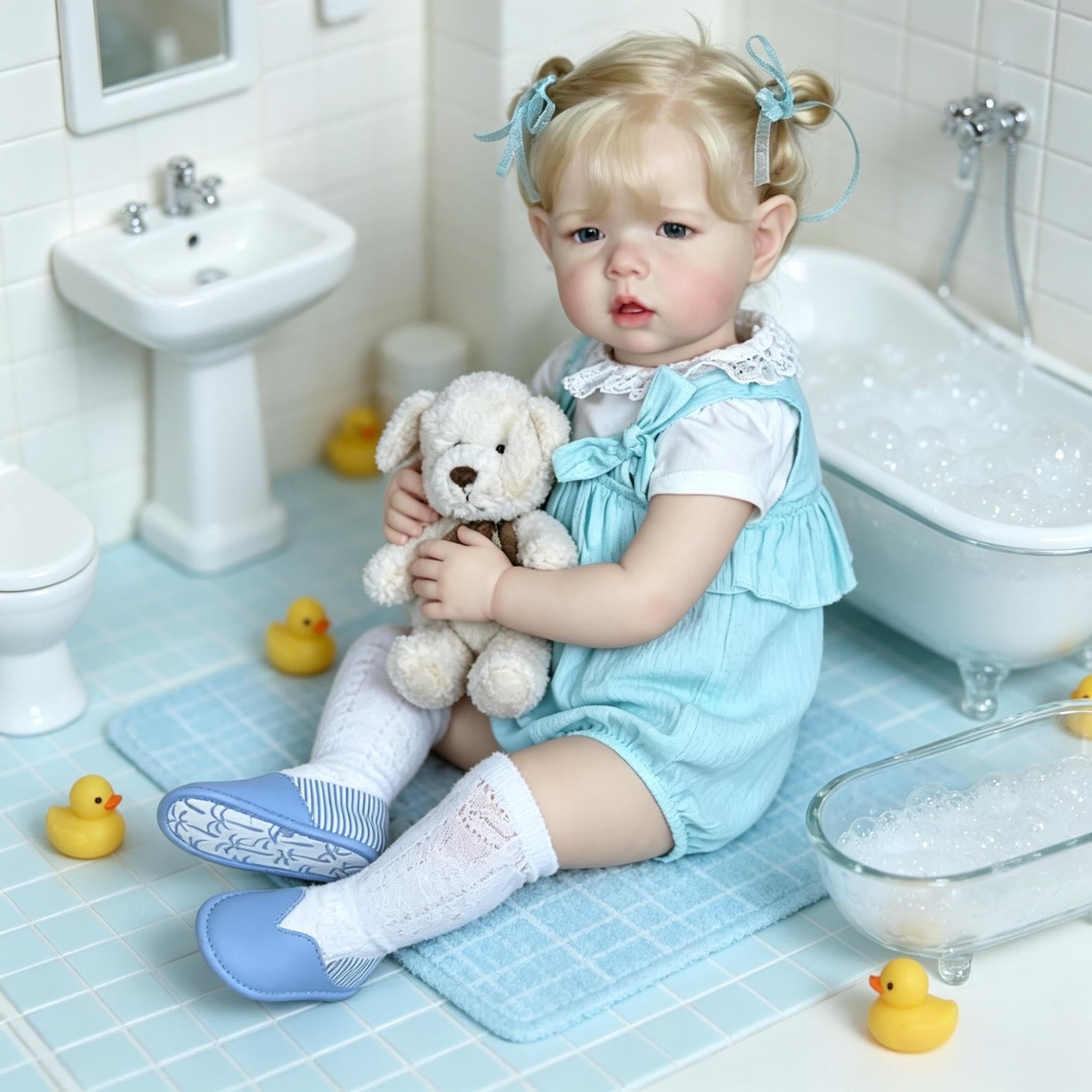 Realistyczne lalki Reborn 71 cm duży rozmiar Reborn Baby Dolls Girl Realistyczne maluch, lalka, miękka winylowa tkanina, ciało, które wygląda jak prawdziwe życie, lalka niemowlęca z