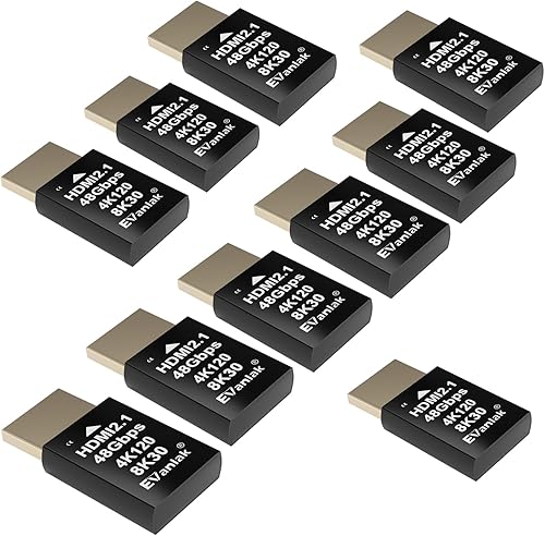 Miniatura 13 de EVanlak Emulador de pantalla fantasma sin cabeza HDMI enchufe falso PC de aluminio de alta calidad