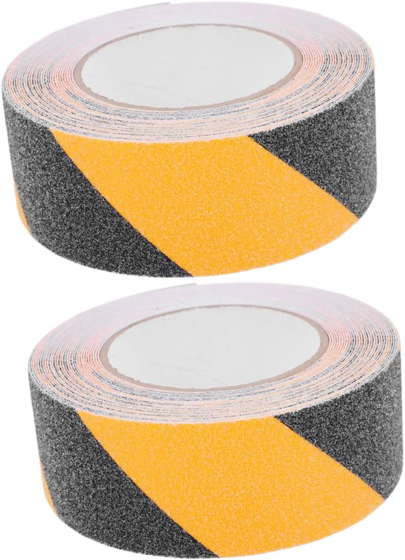 Anti Slip Grip Tape for Stairs and Floors, Frosted Pvc Non Skid Safety Tape 50mm X 10m, 2 Rolls for Indoor and Outdoor Stair Slip Protection