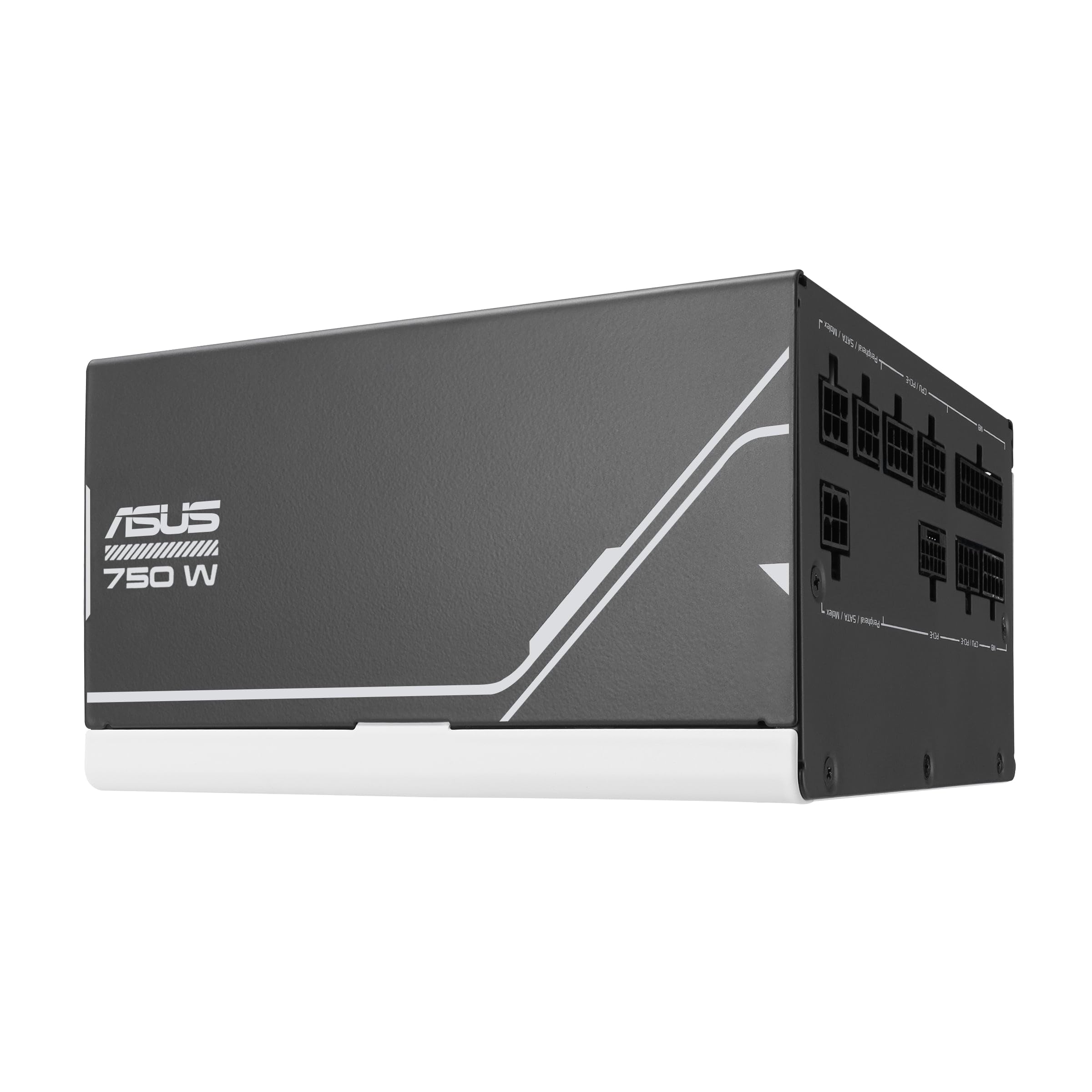 ASUS Prime 750W Gold, Alimentatore Modulare per PC, 750W di Potenza, PCle Gen 5.0, 80 Plus Gold, Standard ATX 3.0, Ventola con Doppio Cuscinetto a Sfera, Bianco, PRIME-750W-GOLD
