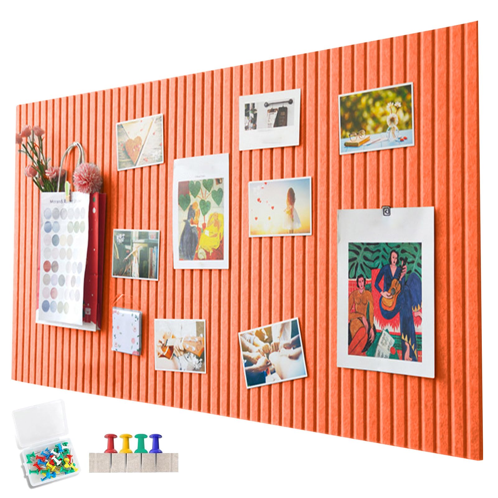 Feel 60 X 40 Cm Large Cork Board, Decorative Cork Wall, 0.9 Cm Thick - View #10