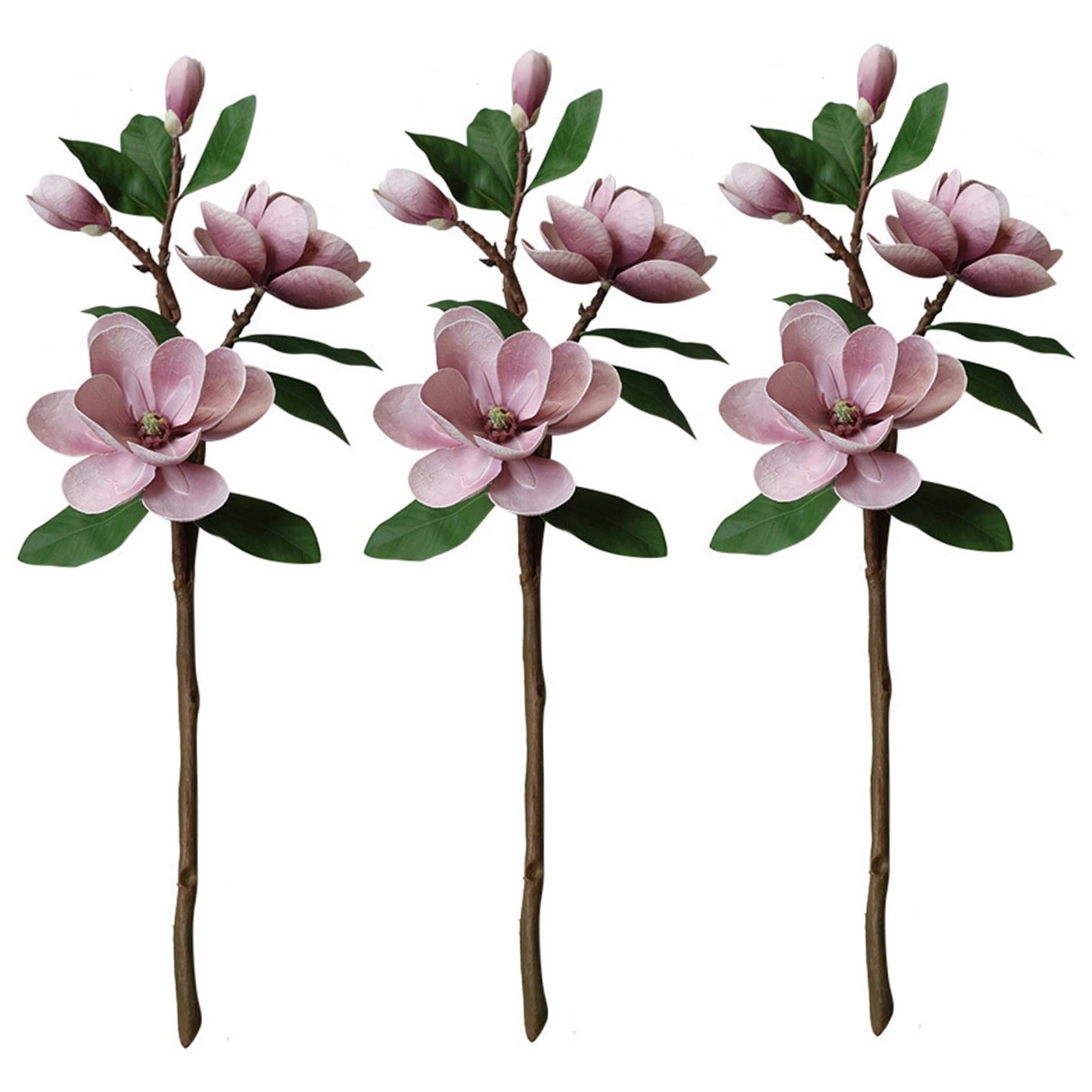 Fleurs de magnolia artificielles pour vase de salon et décoration de la maison
