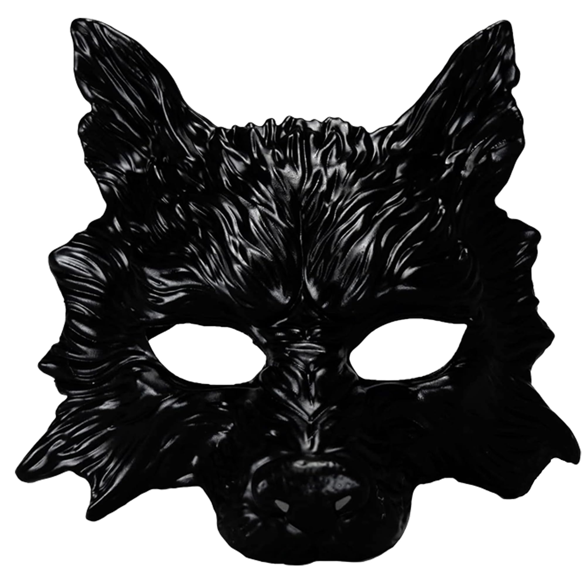 Carnavalife Wolf Mask 3D Half Face, Werewolf Mask Halloween Mask, Animal Mask for Adult Wolf Costume, Wolf Mask