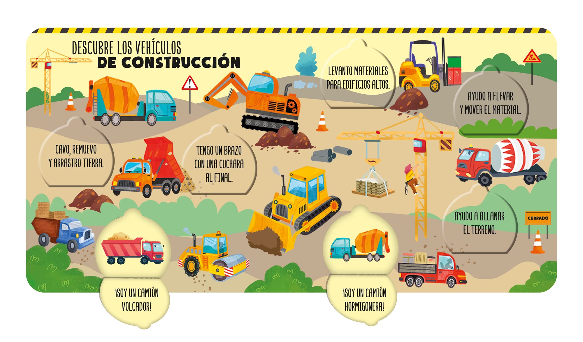 Descubre los vehiculos: Cuentos infantiles 1-4 anos con solapas: 3 (Cuentos para aprender tocando) - A board book for babies with flaps to discover vehicles in Spanish - Image 2