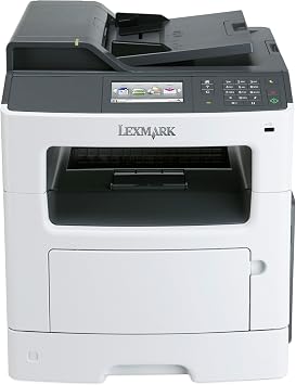 Amazon.com: Lexmark MX410de Laser A4 Color Blanco – Impresora multifunción ( Laser, overol, Mono De Impresión Copiar, fax color de escáner, overol,  80000 páginas por mes) : Productos de Oficina