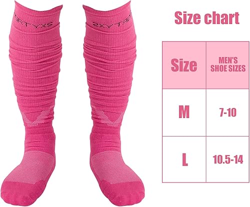 Miniatura 3 de QEES Calcetines de fútbol,Calcetines de fútbol blancos,Calcetines Scrunch Football,Calcetines deportivos de equipo de fútbol para hombres y mujeres