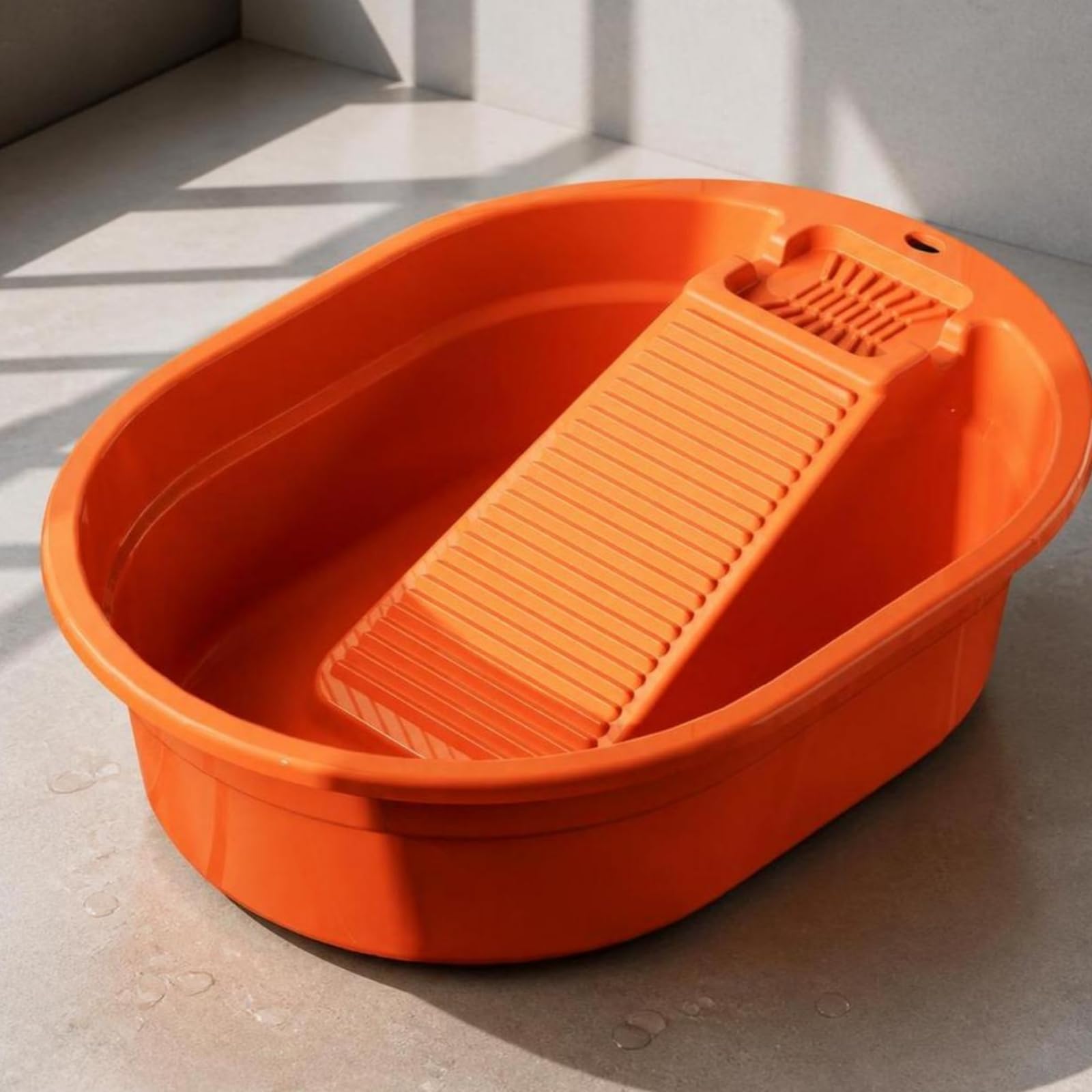Gralara Portátil Plástico Multiusos | Espesado, Fácil Manejo, Recipiente, para Dormitorios, Verde Hierba