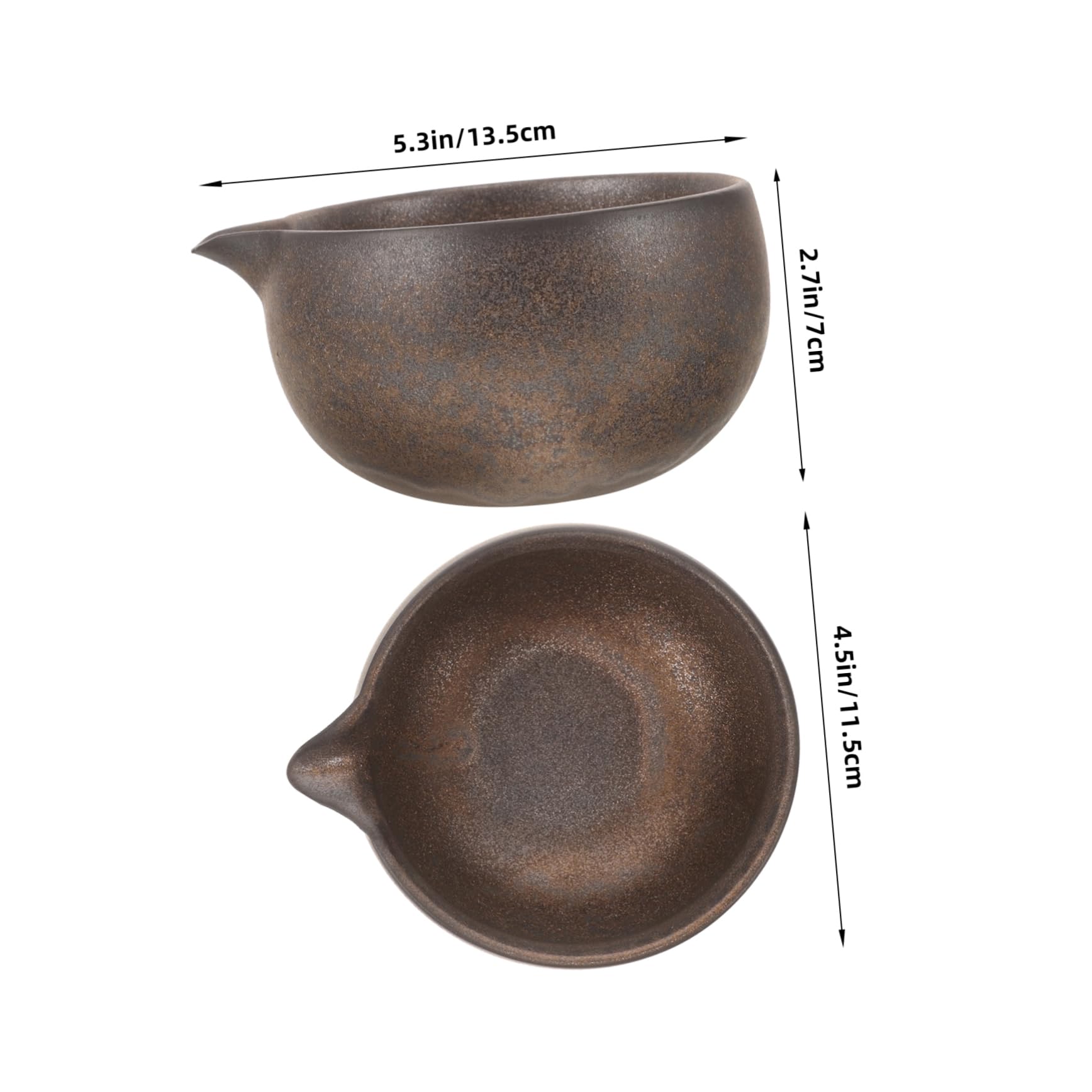 Zerodeko Japanese Style Matcha Bowl with Spout for Traditional Tea Ceremony Elegant Tea Cup for Home Use