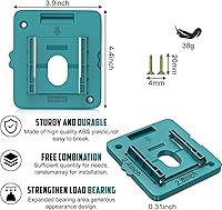 Vista 3 de Soporte de montaje de batería funciona para baterías Makita de 18 V, soporte de pared para BL1860 BL1850 BL1840 BL1830, organiza coche/taller/camión