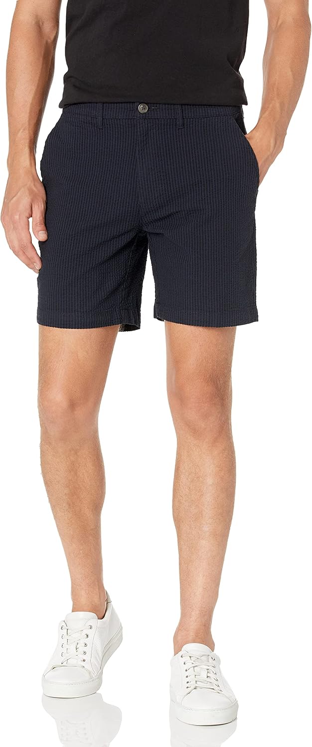 Goodthreads Men's 7" Inseam Comfort Stretch Seersucker Short