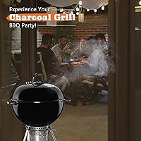 Vista 7 de Kit de sistema de limpieza de parrilla de carbón de un solo toque 18-1/2 para parrillas Weber, piezas de repuesto para parrillas de carbón Weber