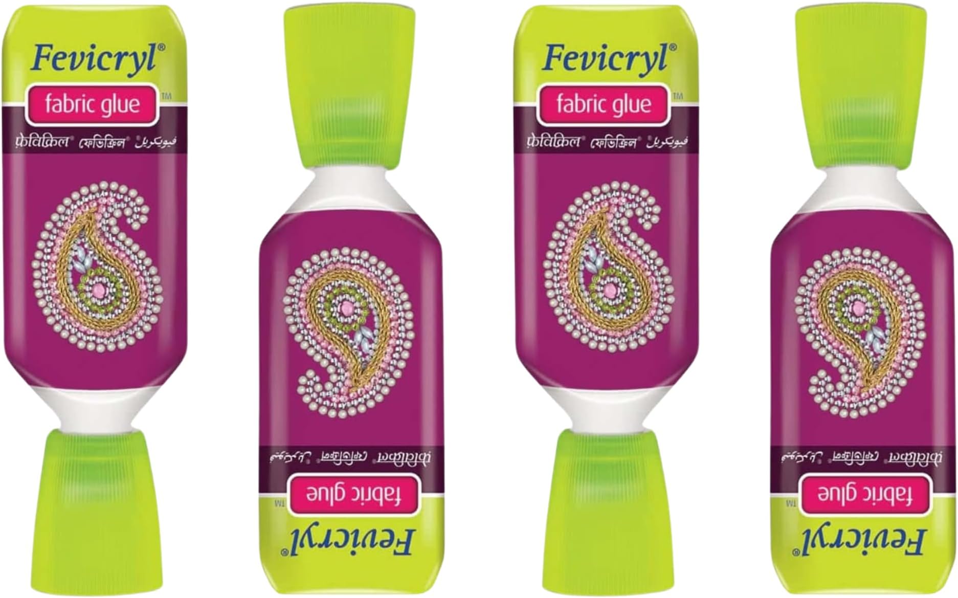 Fevicryl 80ml Fabric Glue - No-Sew Adhesive For Lace, Ribbon & Fabric Crafts