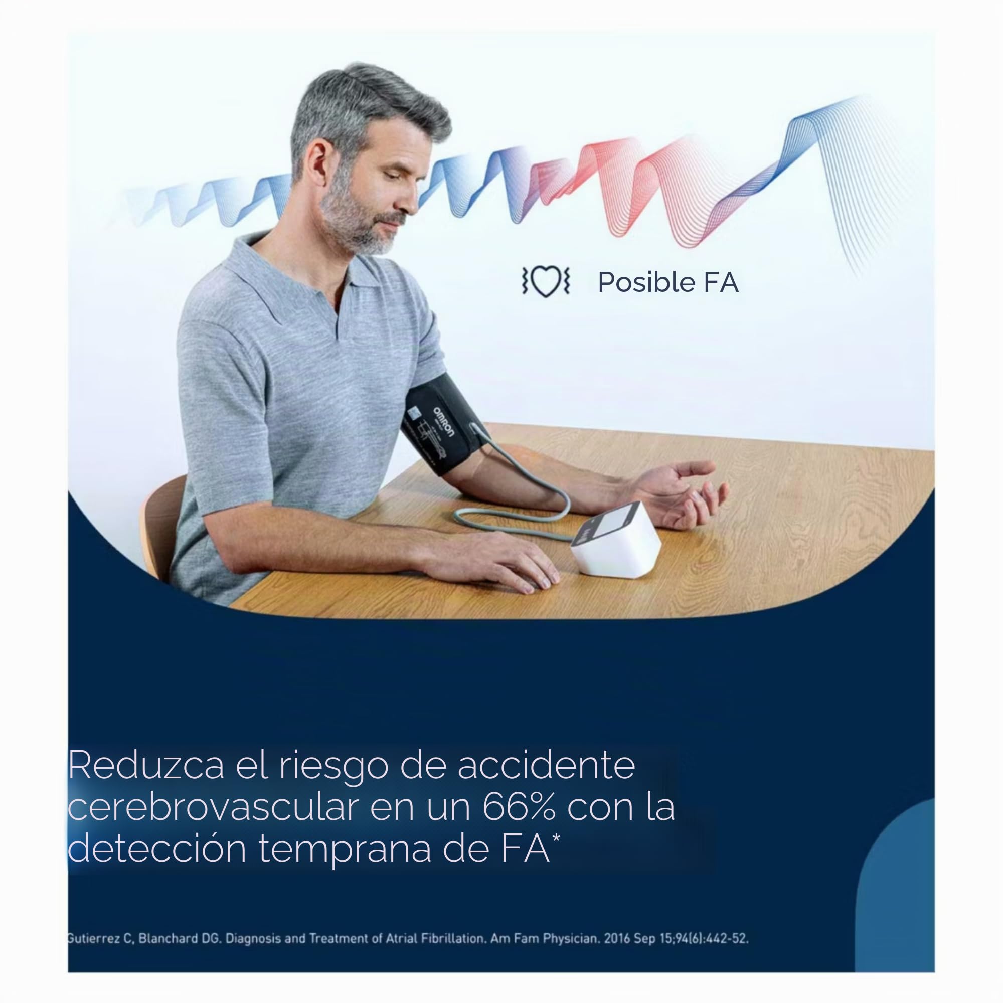 Omron M4 Connect AFib - Monitor de presión arterial para brazo superior